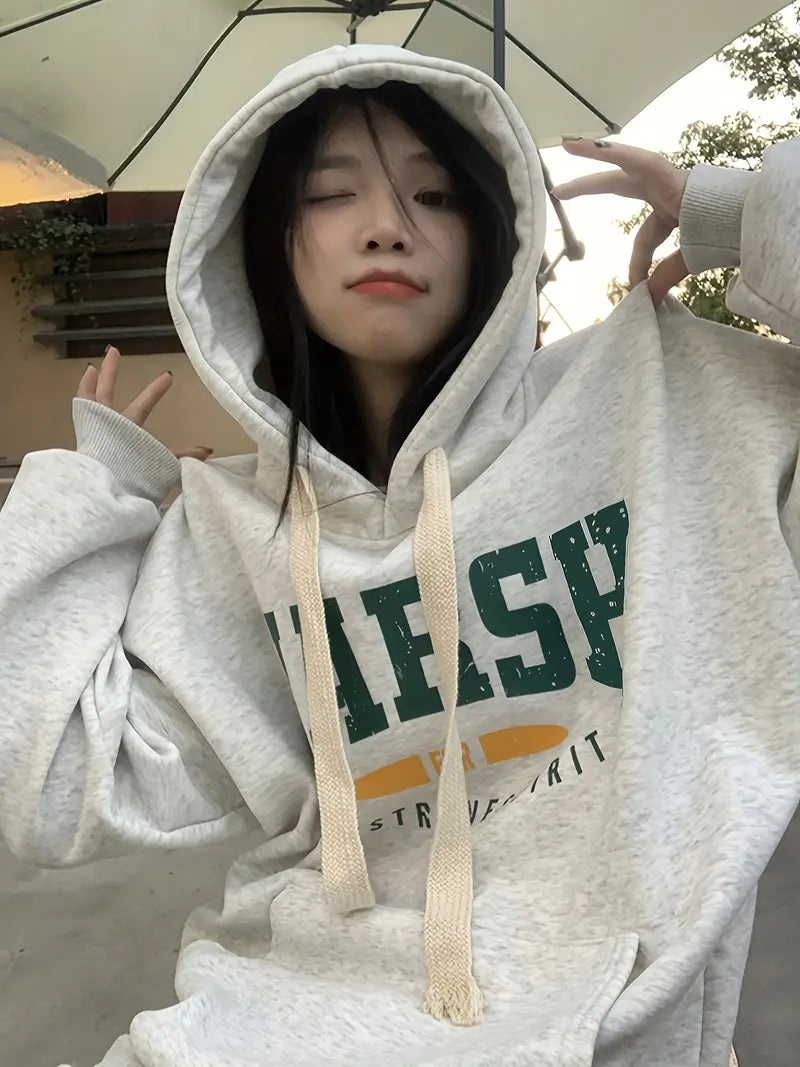 HARSII Grey Melange Women's Sweatshirt Hoodie, Sweatshirt Hoodie for Men, Unisex Sweatshirt Hoodie
