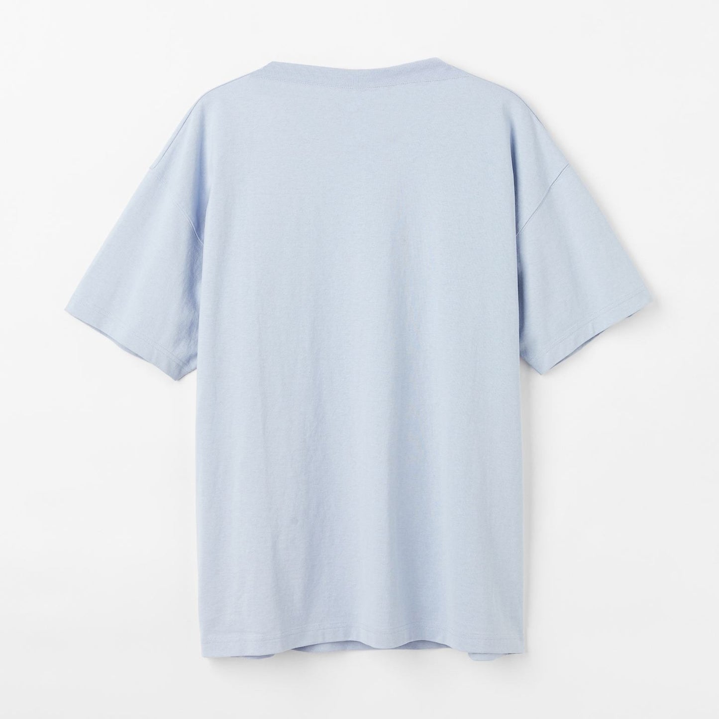 Los Angeles Beach Graphic Printed Oversized Baby Blue Cotton T-shirt