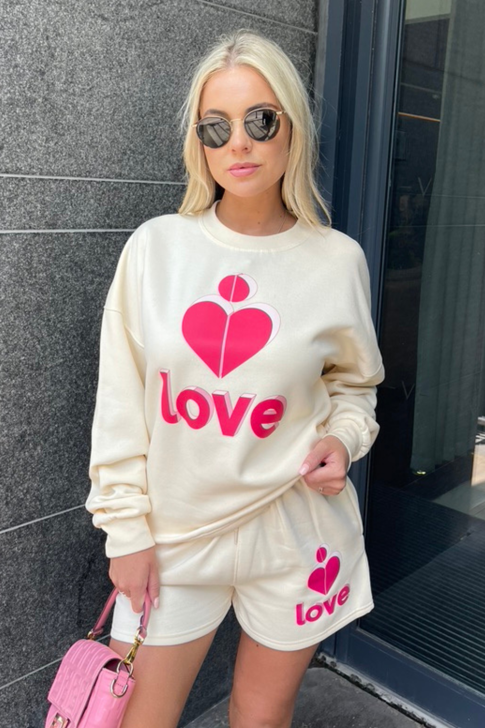Women's Cord-set for Light Winters Off-White Color Relaxed fit for Casual Wear, Women's Sweatshirt Hoodie Sets