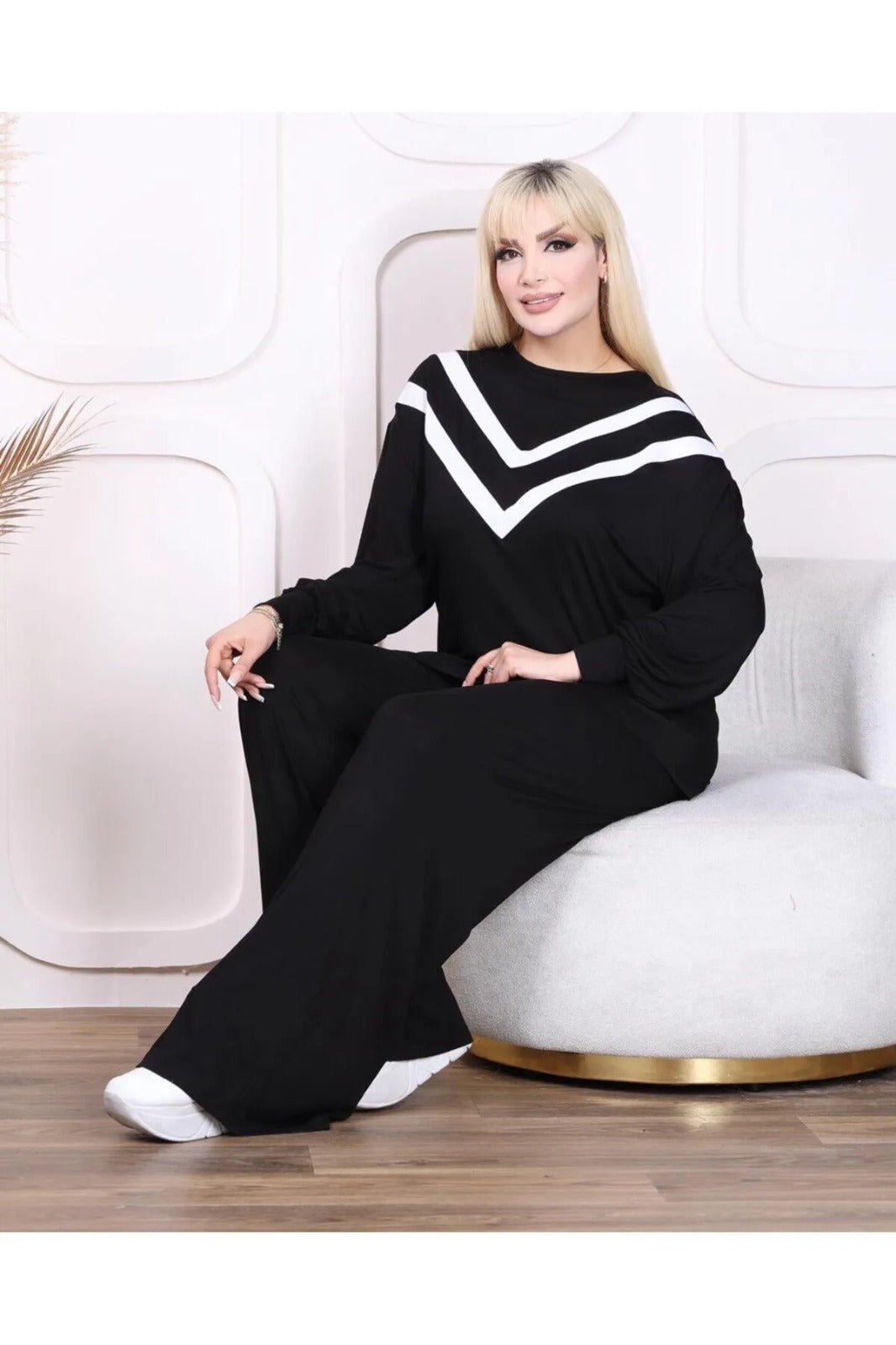 Women's Cord-set Black Relaxed fit Trendy Fashion for Office and Casual Wear