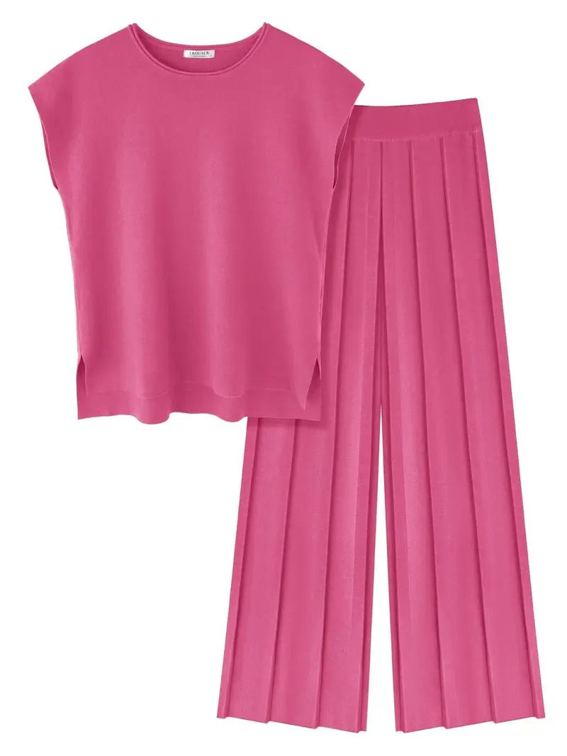 Women's Cord-set Pink Relaxed fit Trendy Fashion for Office and Casual Wear