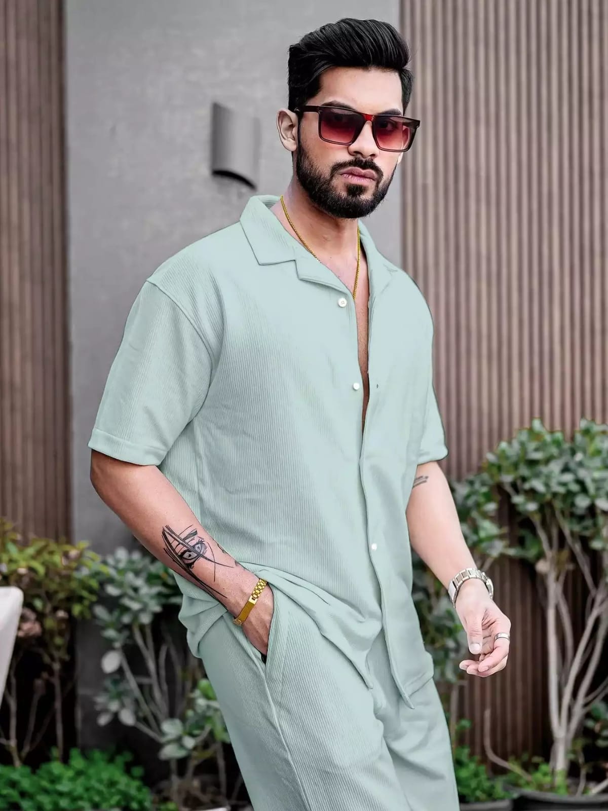 Corduroy Cord-set for Men Relaxed fit Trendy Fashion for Office and Casual Wear