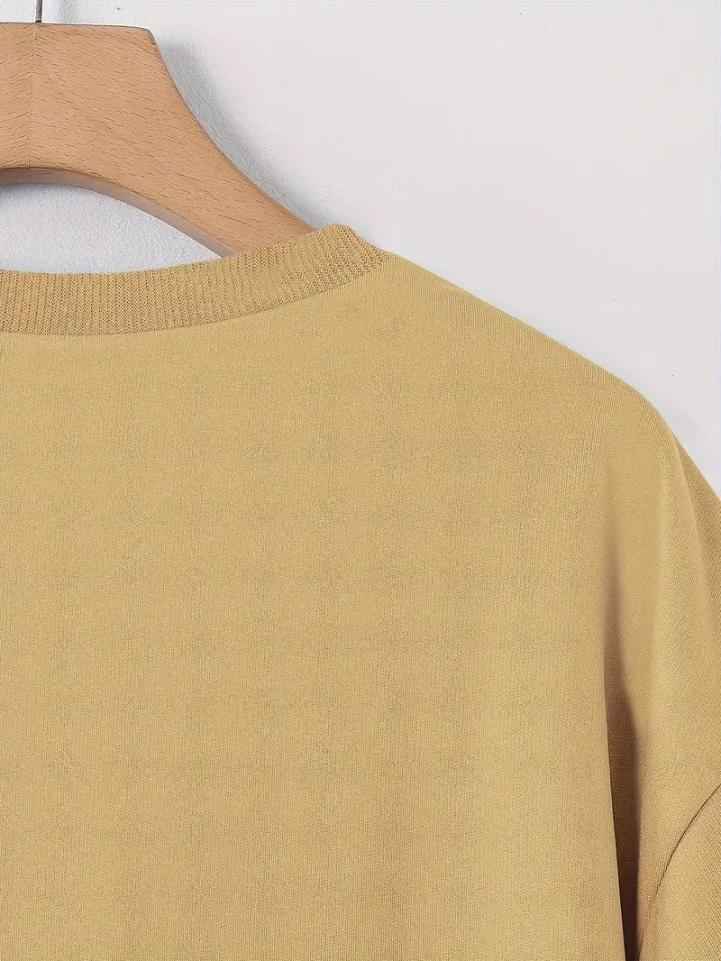 Bear Graphic Loose-Fitting Beige Color Oversized Printed T-Shirt for Men & Unisex