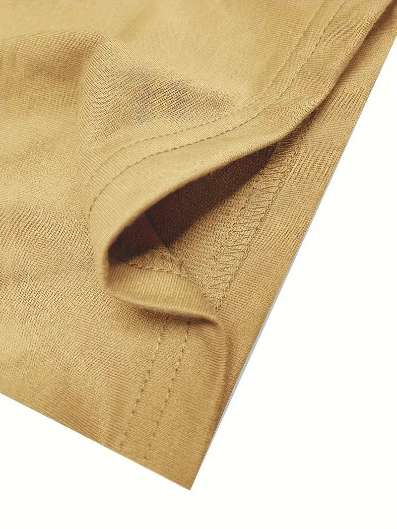 Bear Graphic Loose-Fitting Beige Color Oversized Printed T-Shirt for Men & Unisex