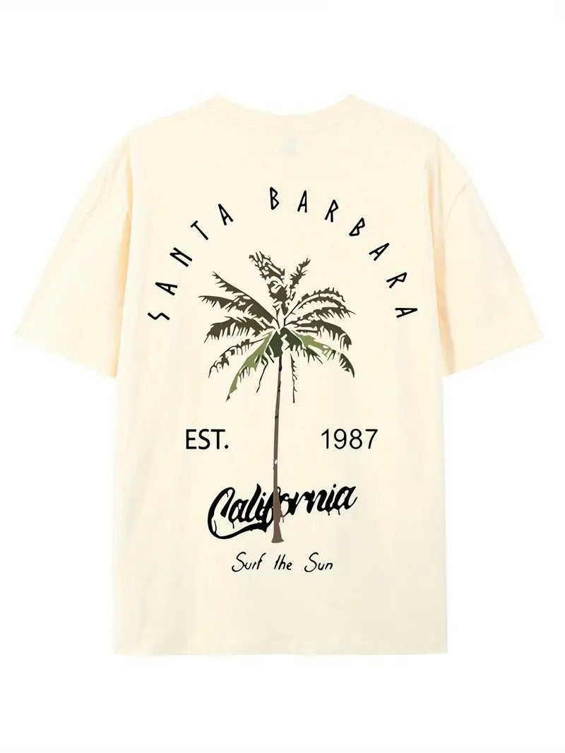 Palm Beach Off-White Oversized Printed T-Shirt for Men & Unisex, Big Back Print