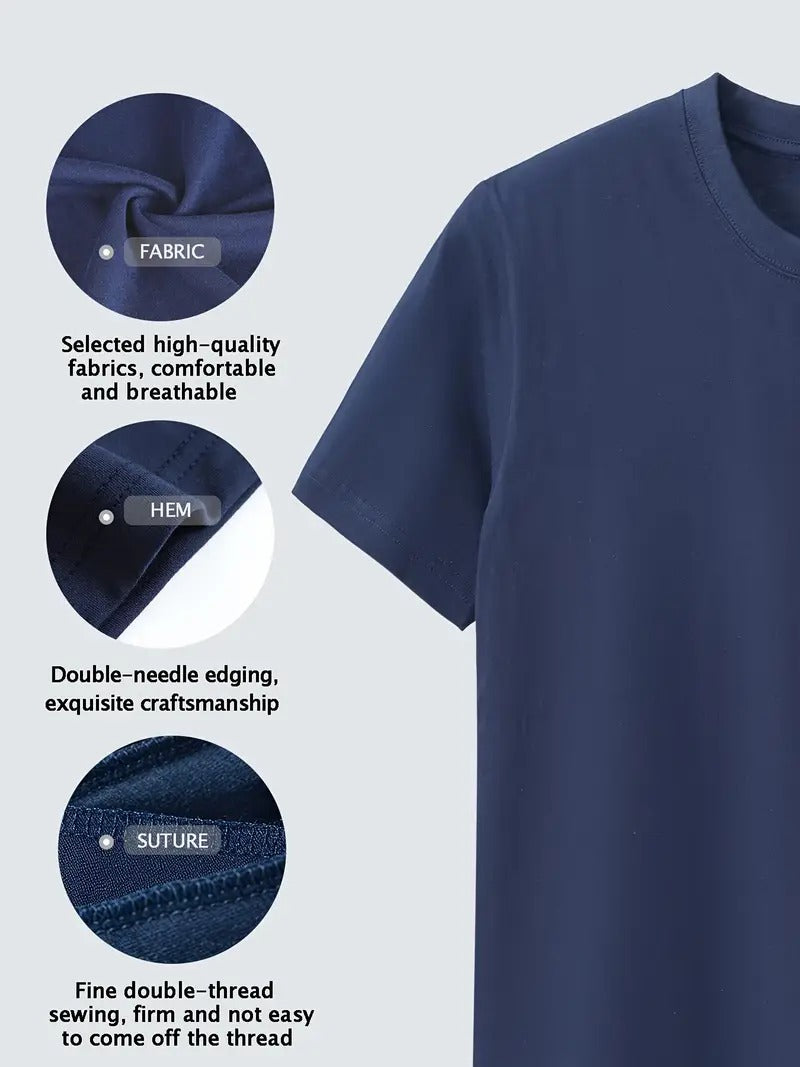 Summer Vacation Graphic Navy Blue Oversized Printed T-Shirt for Men & Unisex