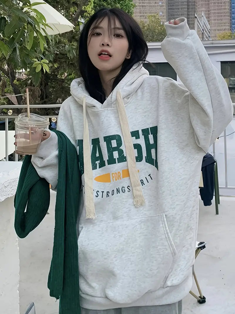 HARSII Grey Melange Women's Sweatshirt Hoodie, Sweatshirt Hoodie for Men, Unisex Sweatshirt Hoodie