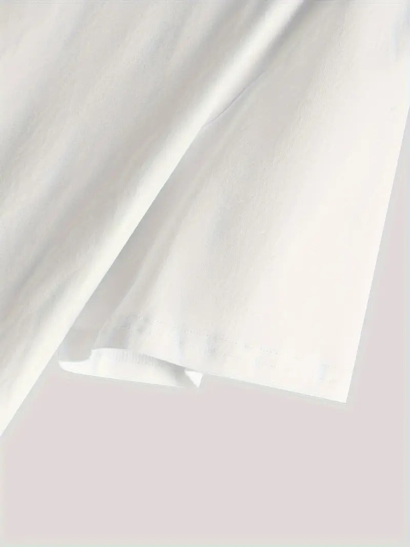 Enjoy the Holiday White Oversized Printed T-Shirt for Men & Unisex