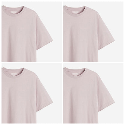 Pack of 4 Combo Pack of Cotton Plain T-shirt