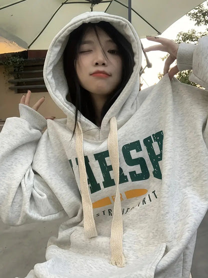 HARSII Grey Melange Women's Sweatshirt Hoodie,  Sweatshirt Hoodie for Men, Unisex Sweatshirt Hoodie