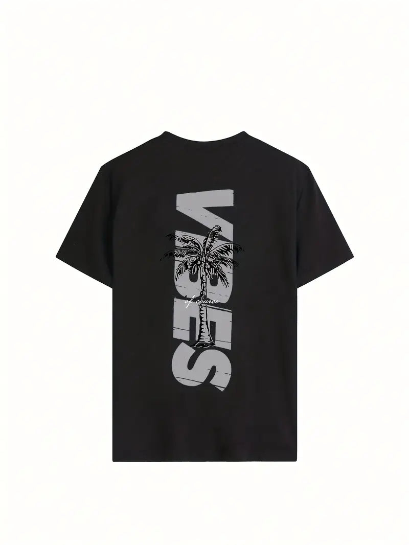Vibes Graphic Oversized Printed Women's T-Shirt Black Color, Unisex