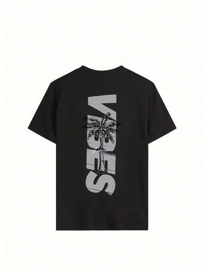 Vibes Graphic Oversized Printed Women's T-Shirt Black Color, Unisex