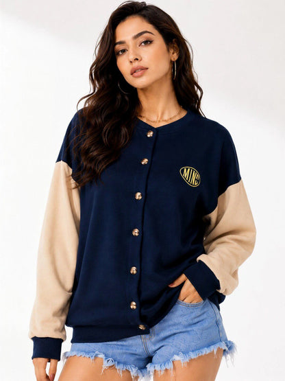 Women Colourblocked Sweatshirt