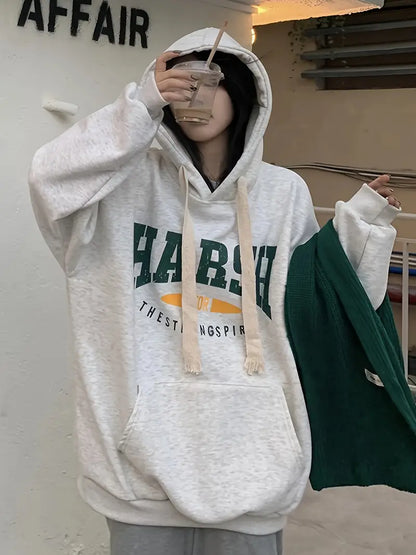 HARSII Grey Melange Women's Sweatshirt Hoodie,  Sweatshirt Hoodie for Men, Unisex Sweatshirt Hoodie
