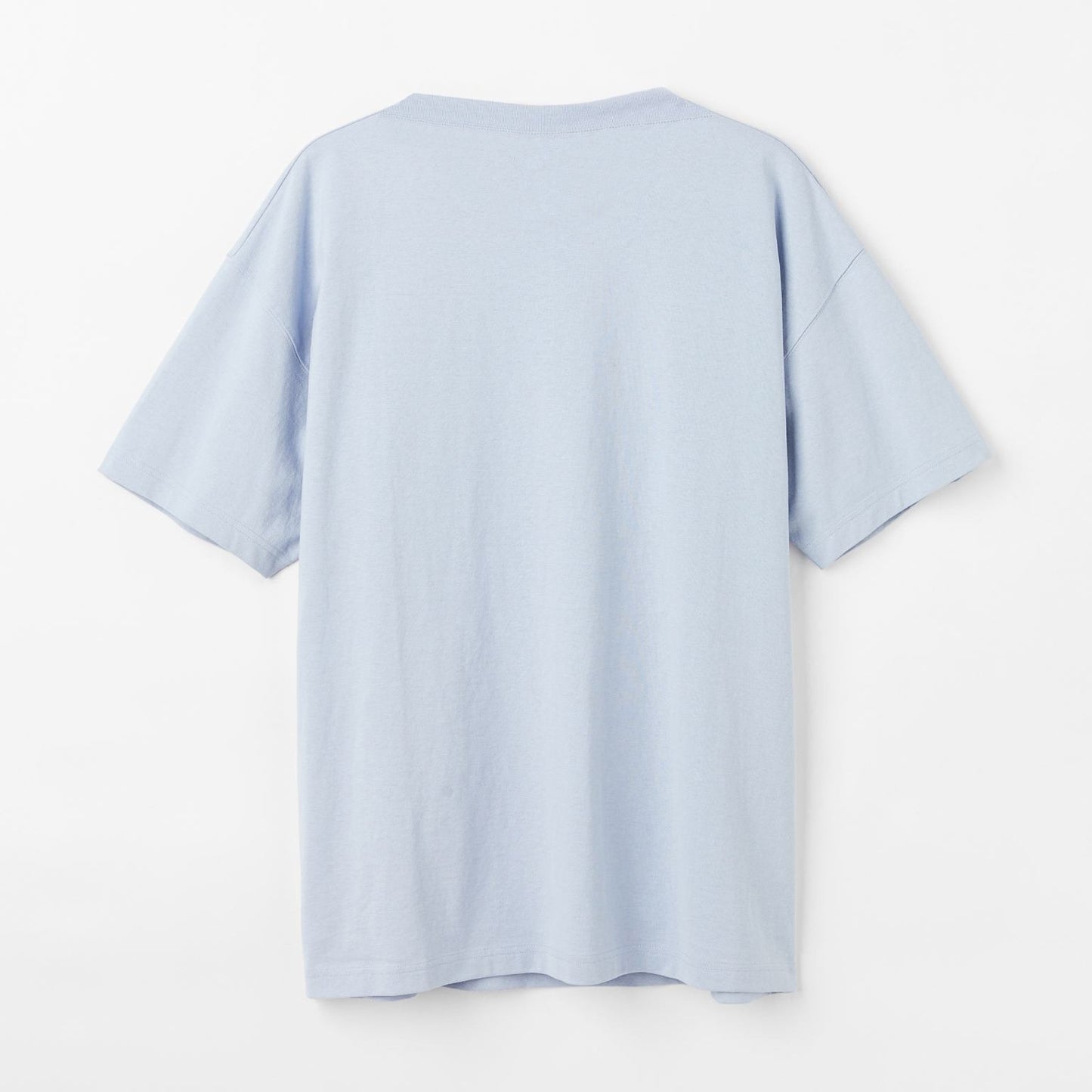 Alien Spaceship Printed Oversized Baby Blue Cotton T-shirt