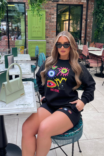 Women's Cord-set for Light Winters Black Color Relaxed fit Trendy Fashion for Casual Wear, Women's Sweatshirt Hoodie Sets