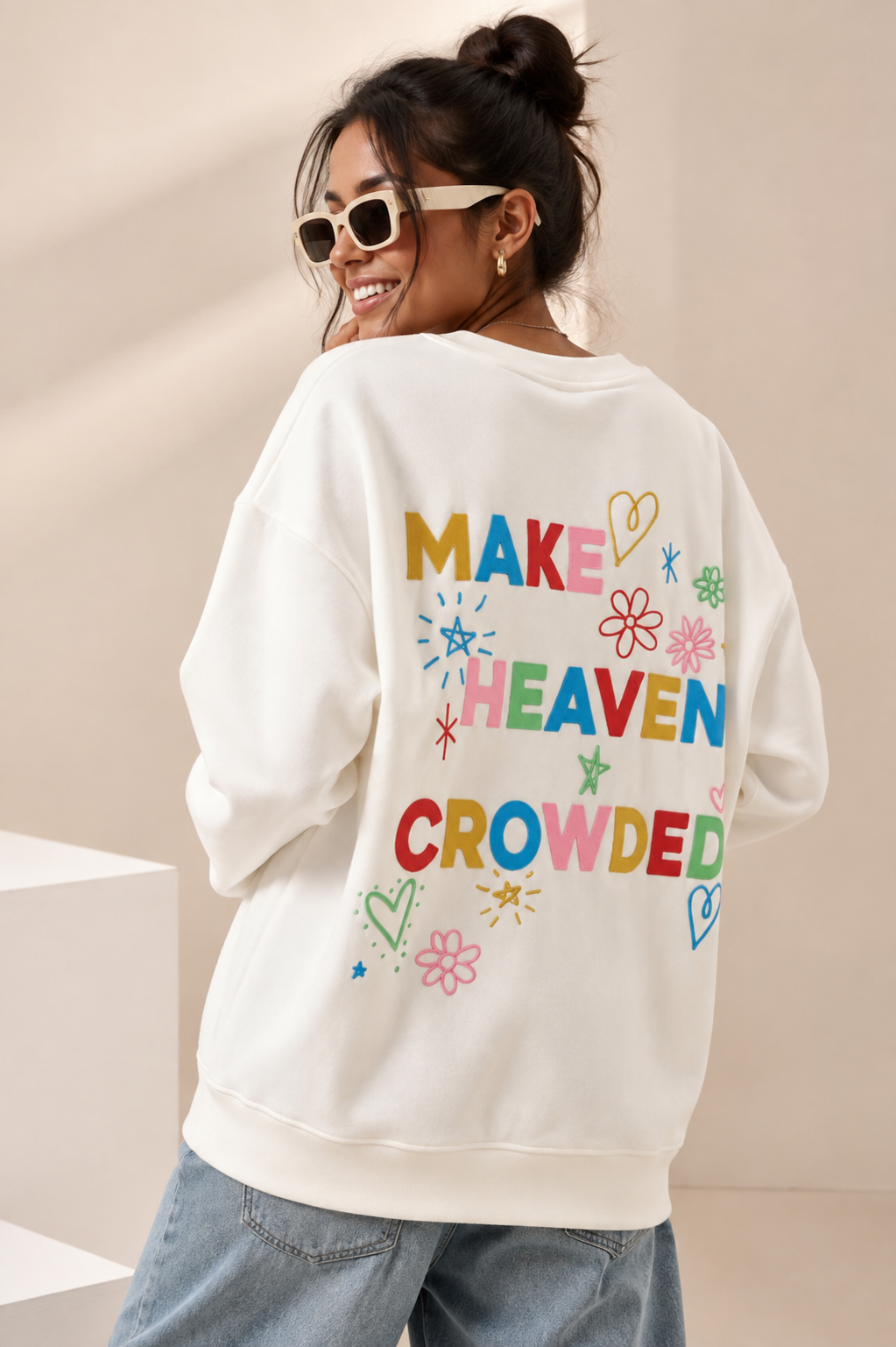 Women Back Printed Sweatshirt