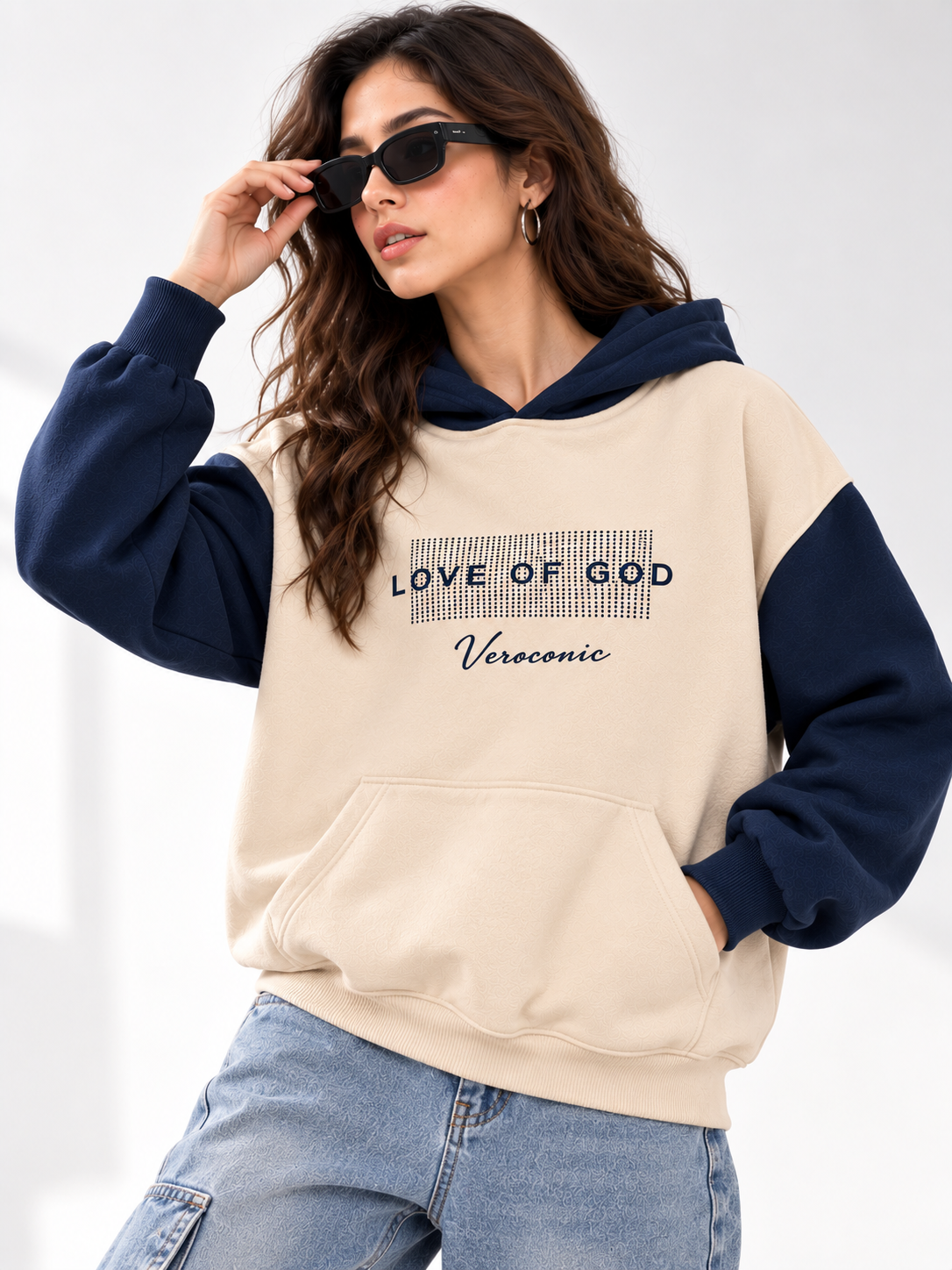 Women Hooded Neck Printed Sweatshirt