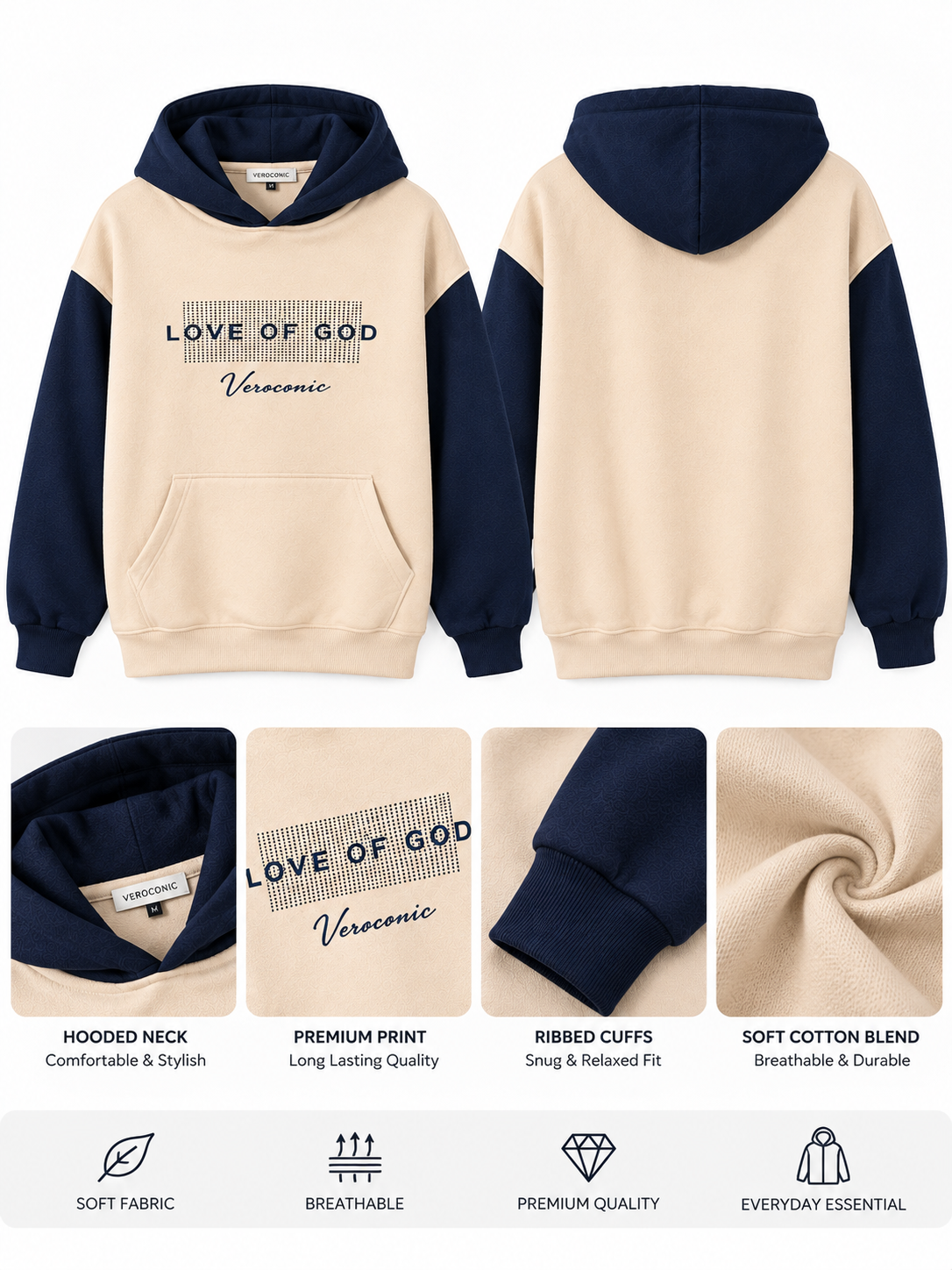Women Hooded Neck Printed Sweatshirt
