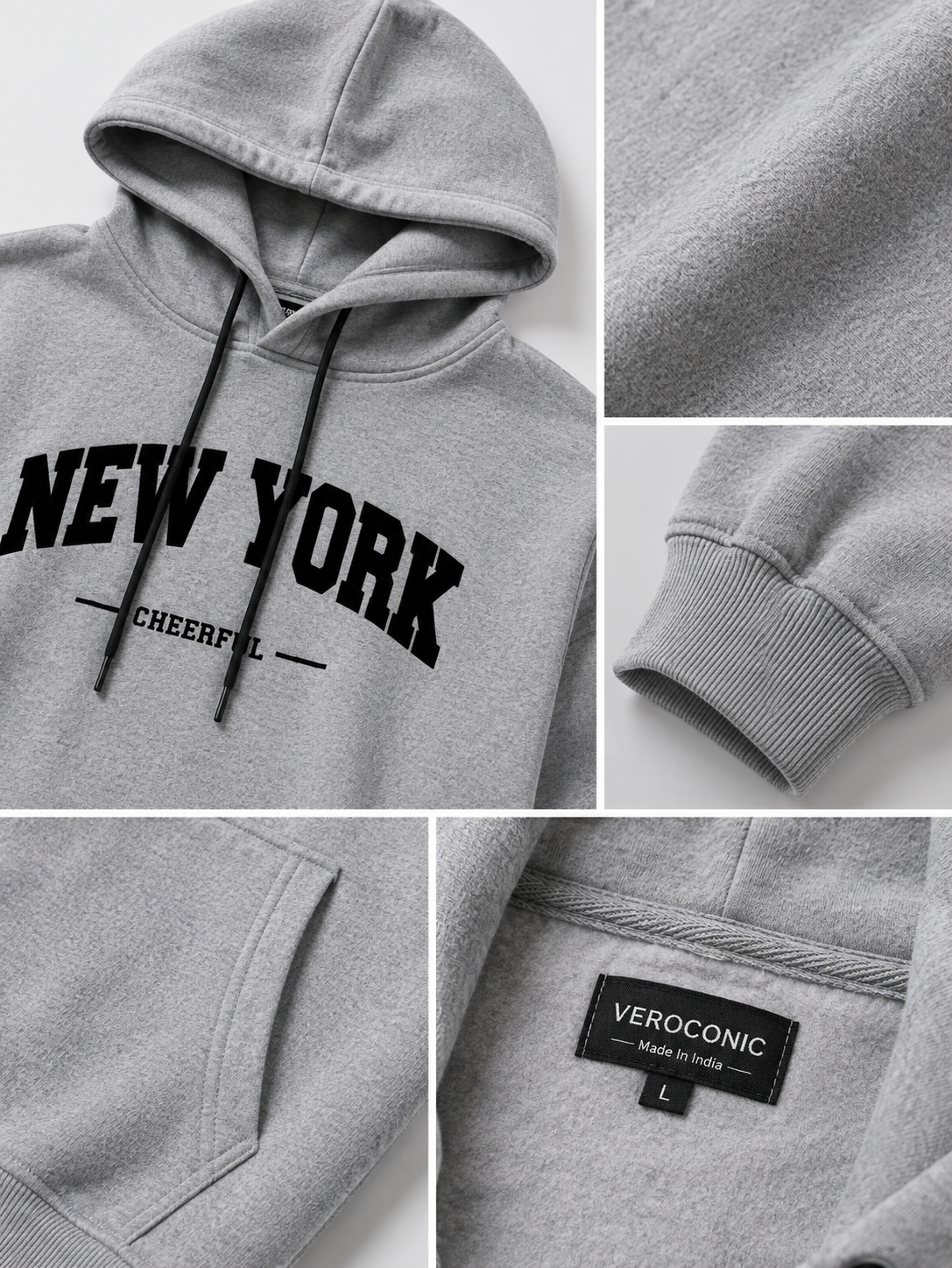 Men Printed Hooded Sweatshirt