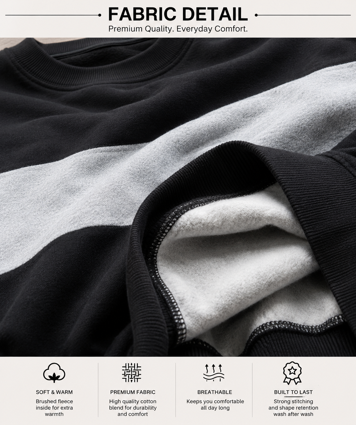 Women Color Block Plain Sweatshirt