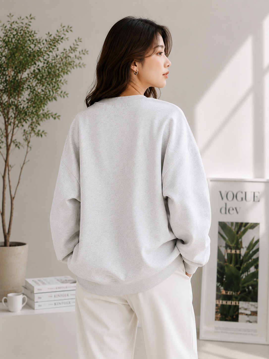 Women Crew Neck Printed Sweatshirt