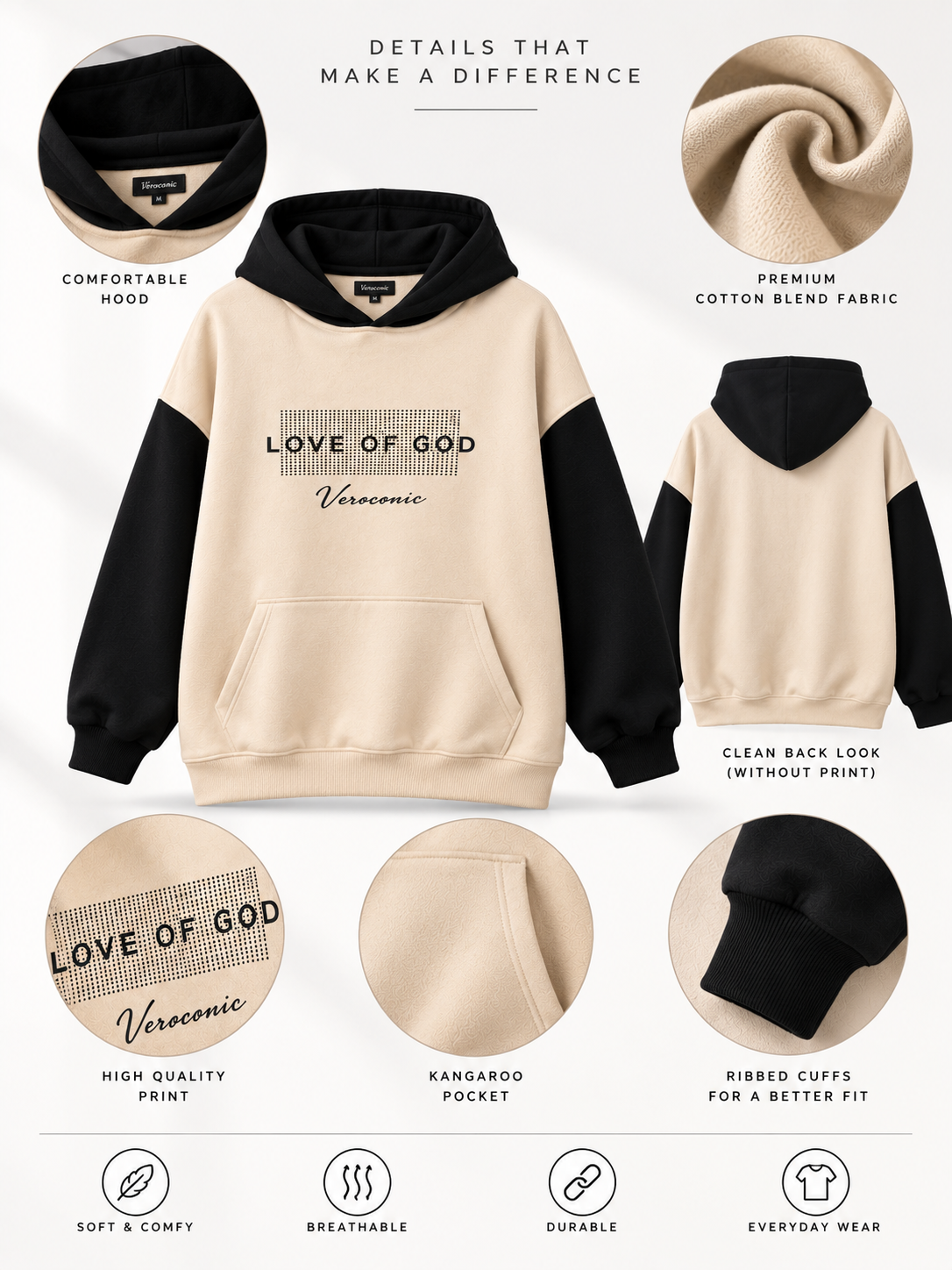 Women Hooded Neck Printed Sweatshirt