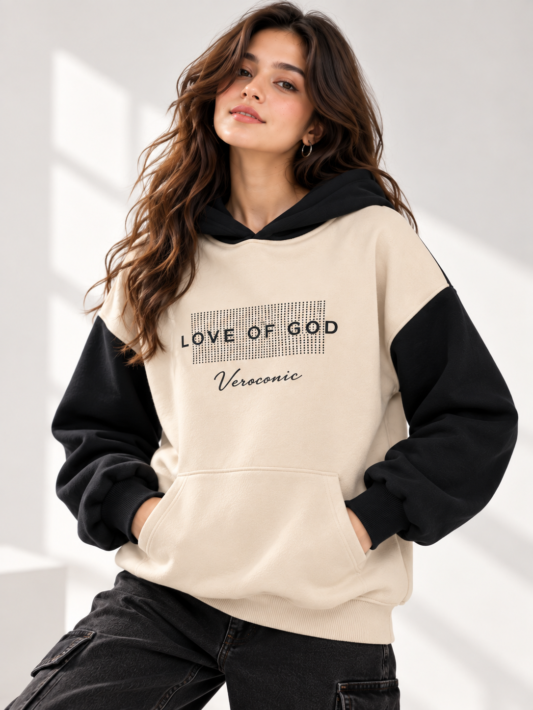 Women Hooded Neck Printed Sweatshirt