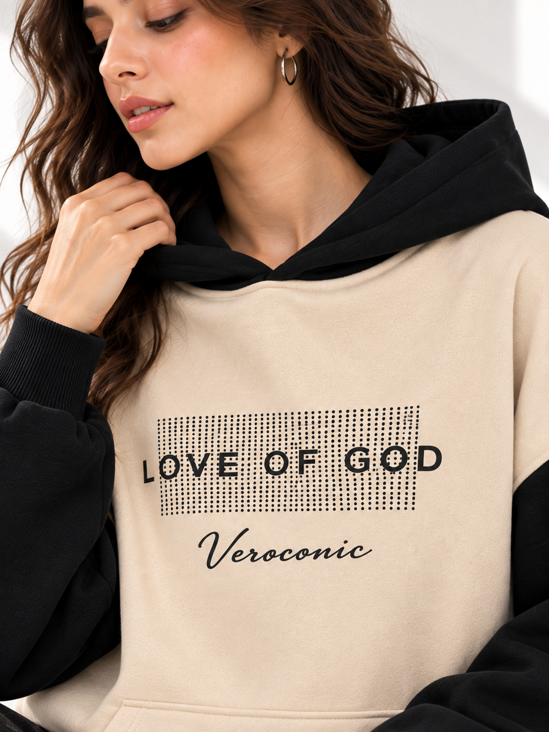 Women Hooded Neck Printed Sweatshirt