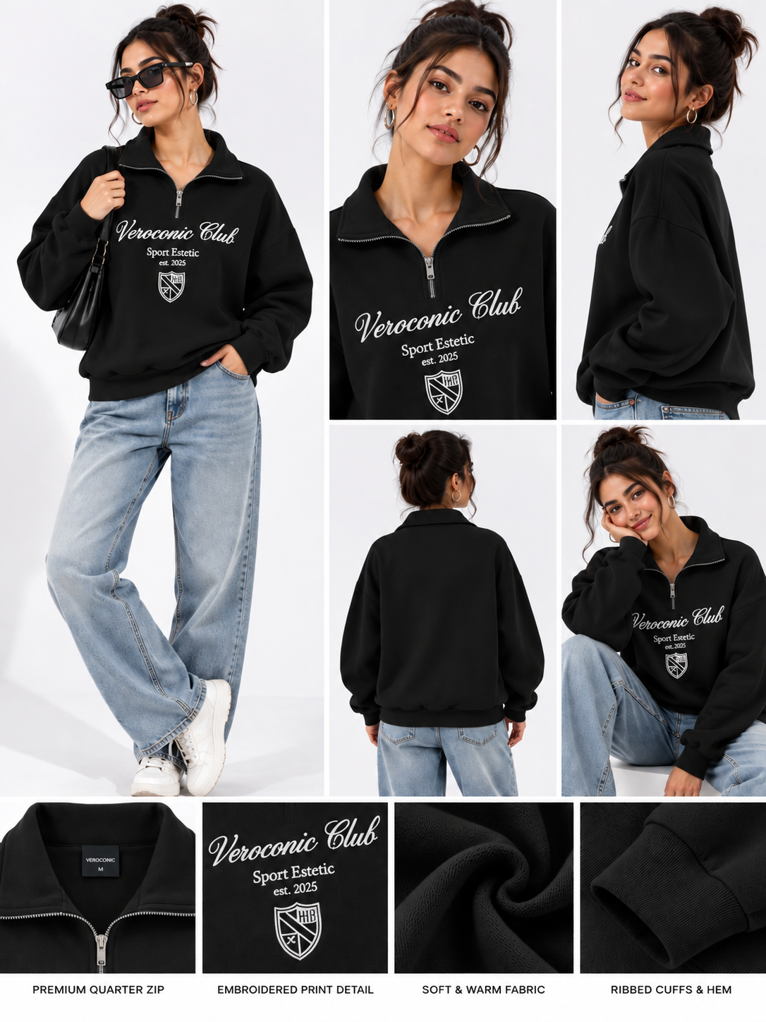 Women Hooded Neck Printed Sweatshirt