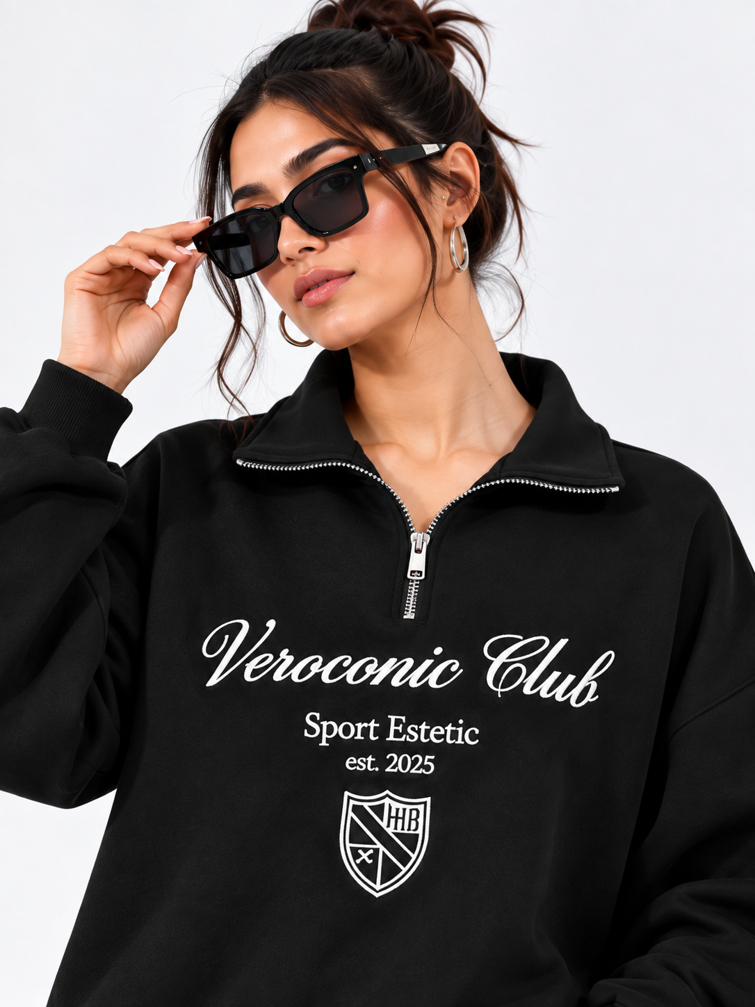 Women Hooded Neck Printed Sweatshirt