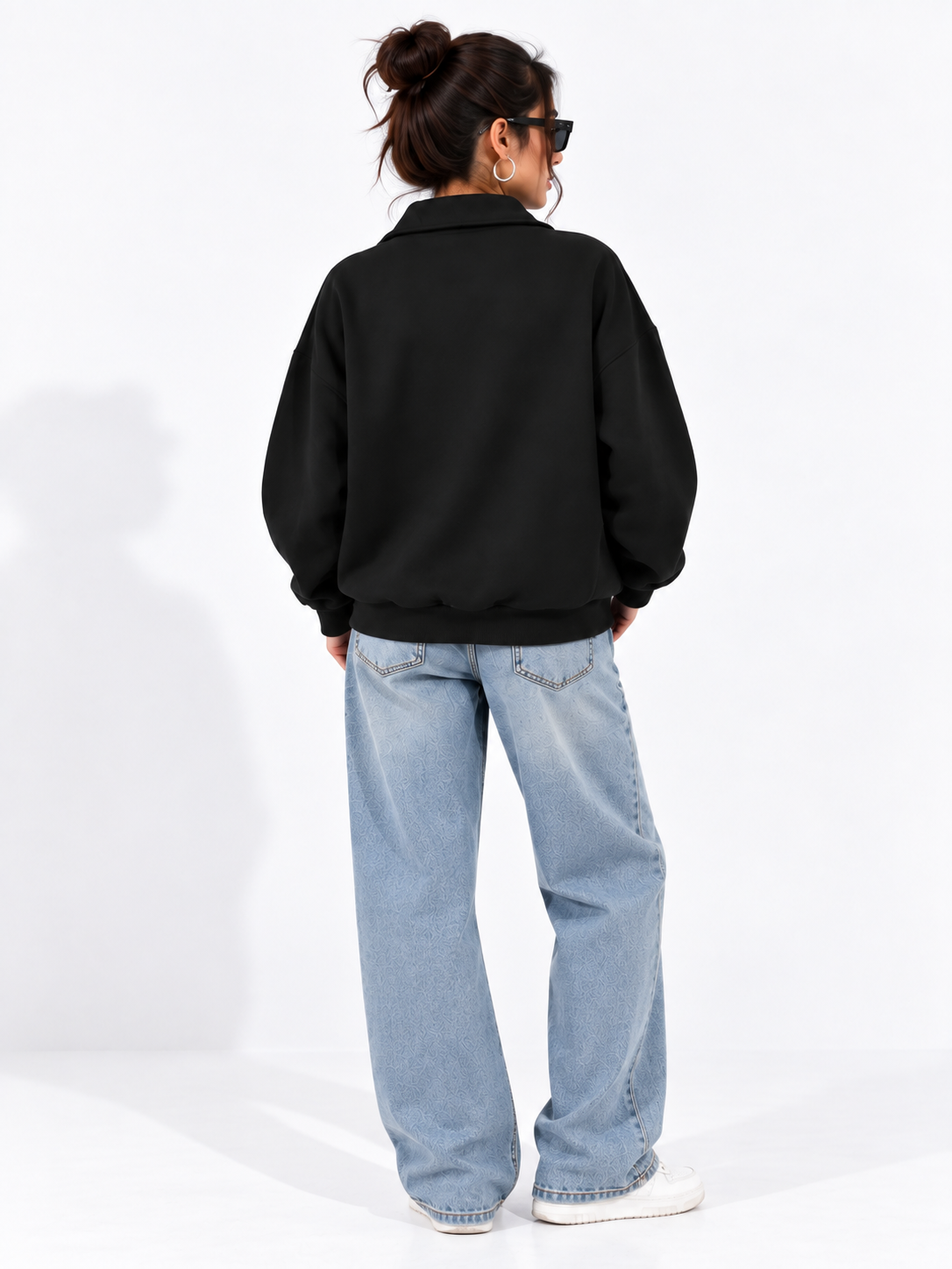 Women Hooded Neck Printed Sweatshirt