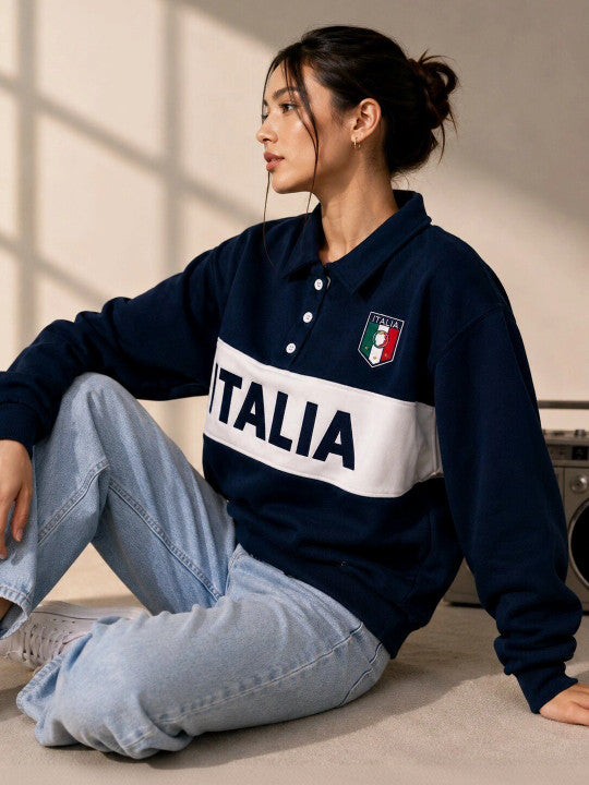 Women Colourblocked Sweatshirt