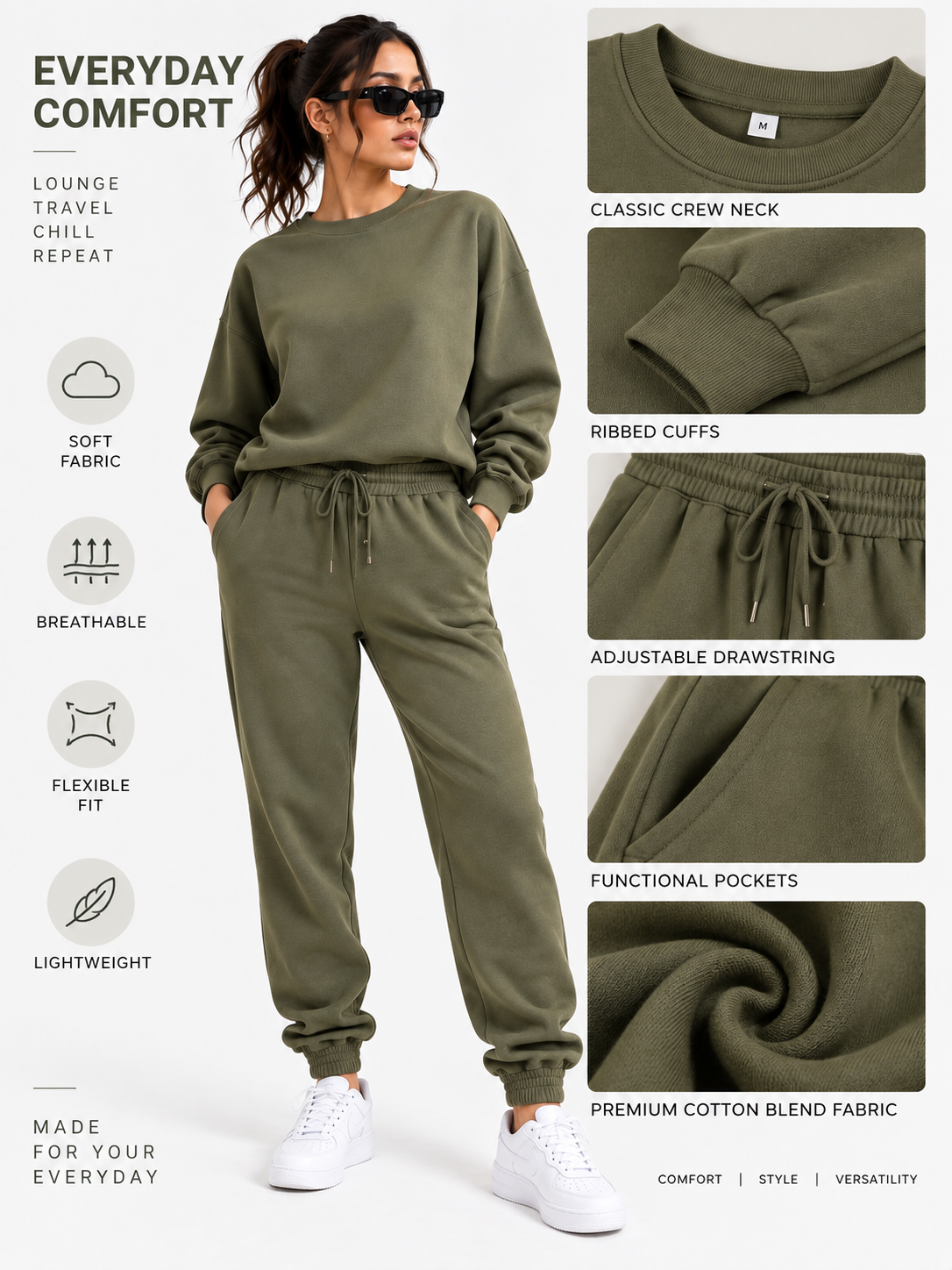 Fleece Cordset for Women