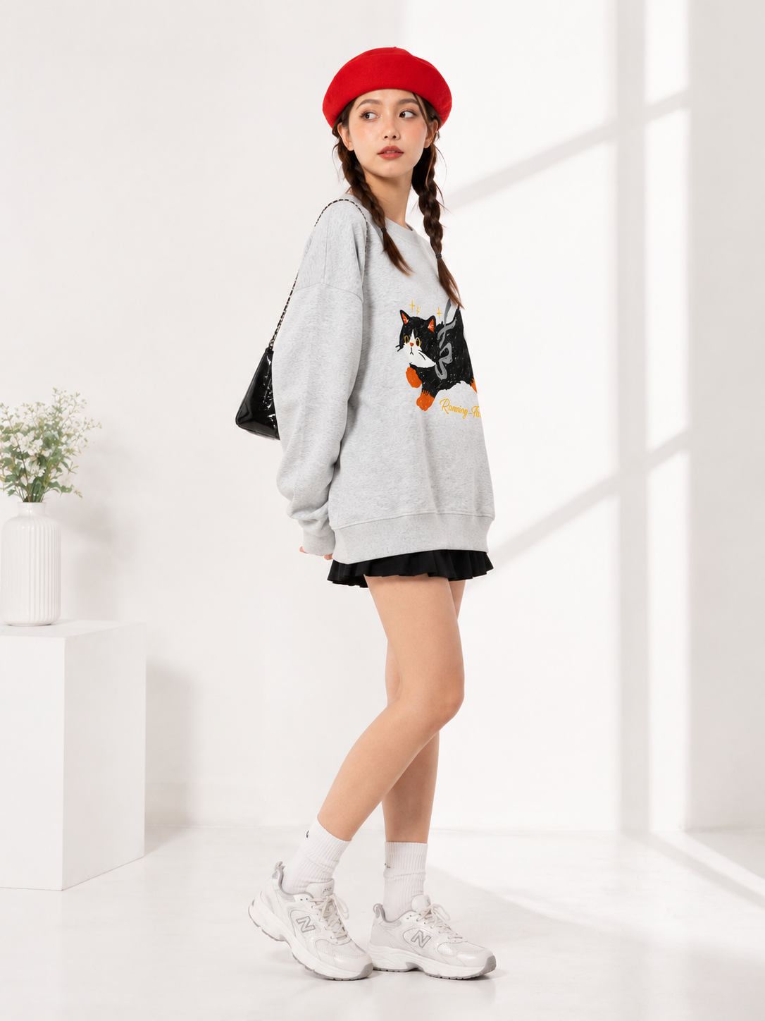 Women Crew Neck Printed Sweatshirt