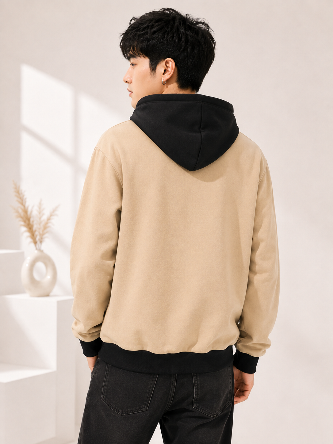 Men Printed Hooded Sweatshirt