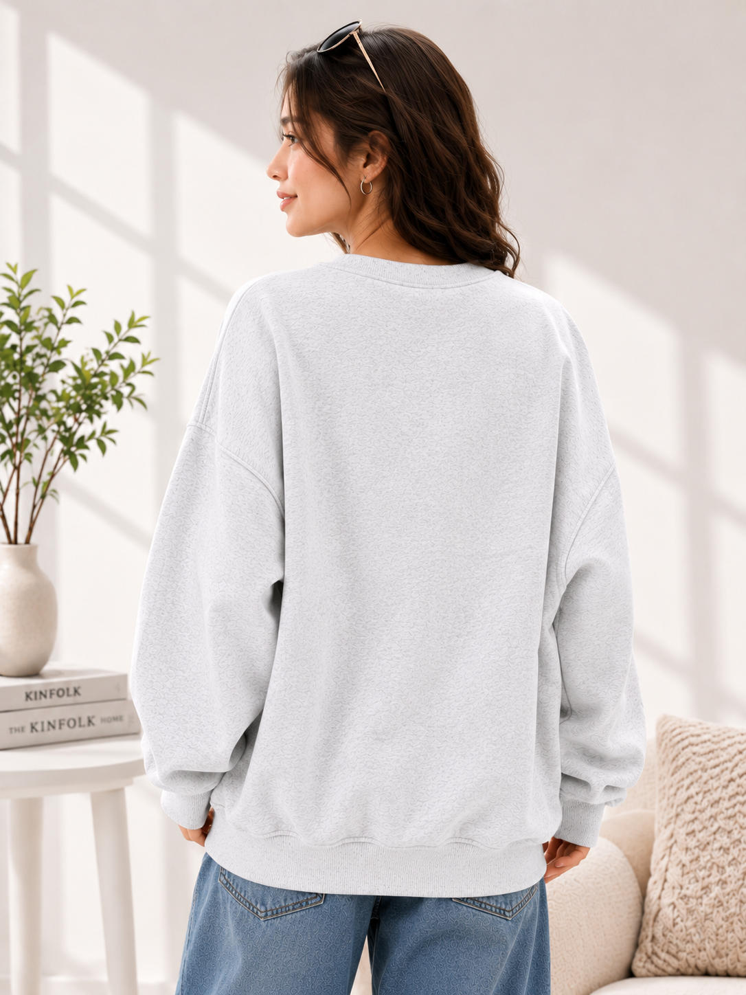 Women Crew Neck Printed Sweatshirt