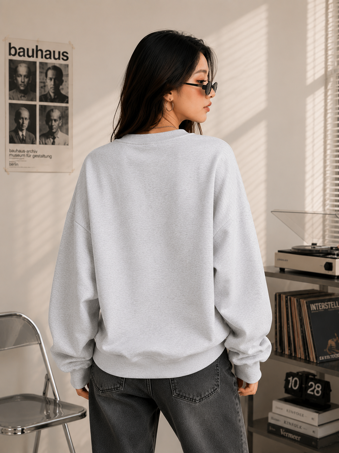 Women Crew Neck Printed Sweatshirt