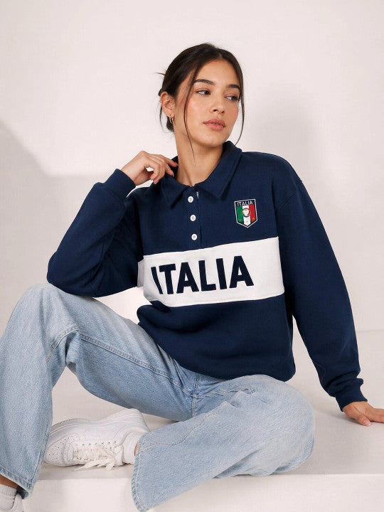 Women Colourblocked Sweatshirt