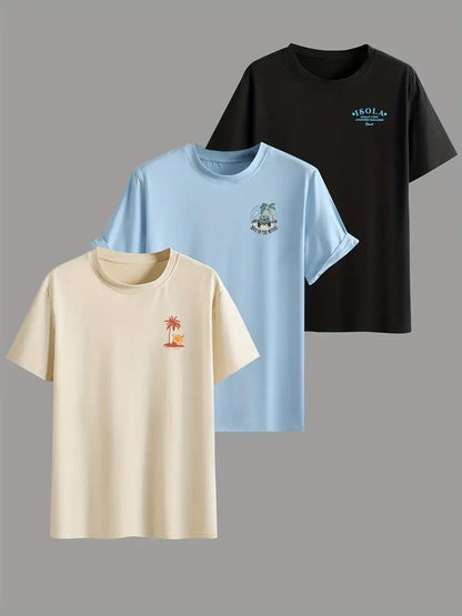 Pack of 3 Combo Graphic Cotton Oversized Printed T-Shirt for Men & Unisex, Oversized Printed Women's T-Shirt