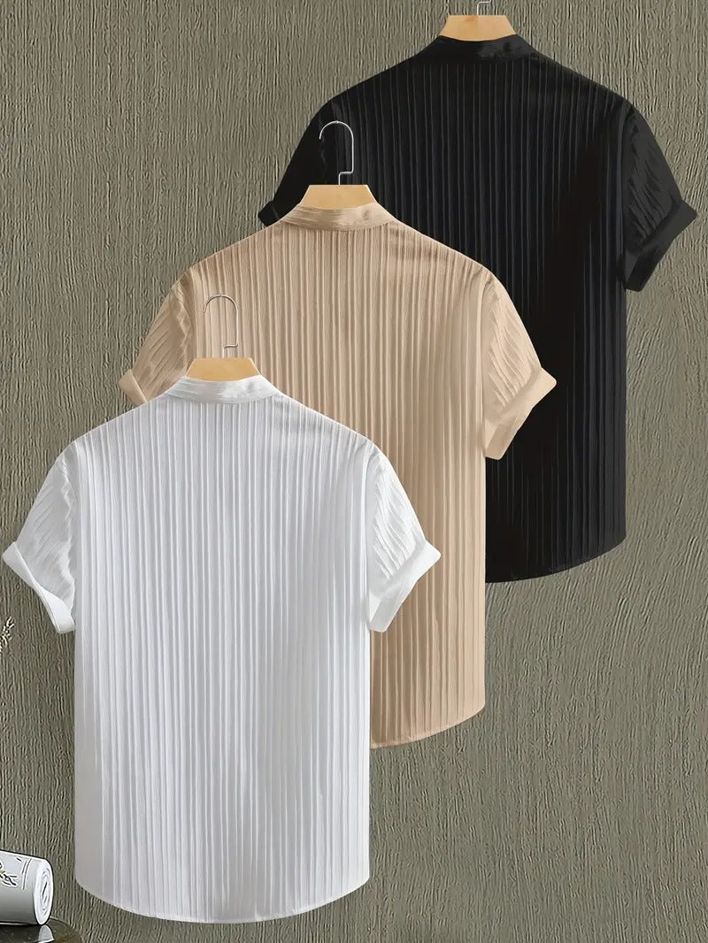 Pack of 3 Combo Relaxed Fit Shirts for Men Office and Casual Wear