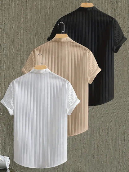 Pack of 3 Combo Relaxed Fit Shirts for Men Office and Casual Wear