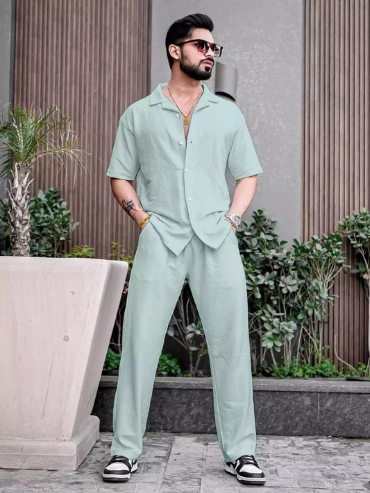 Corduroy Cord-set for Men Relaxed fit Trendy Fashion for Office and Casual Wear