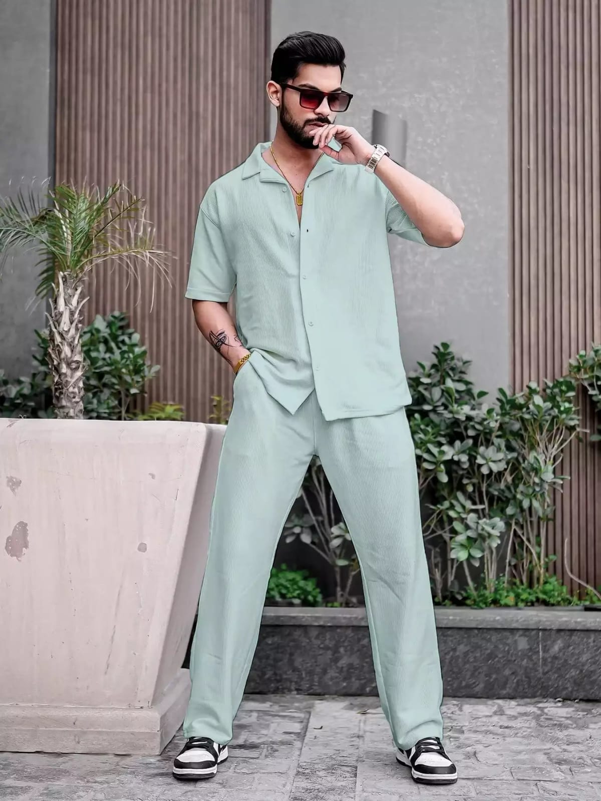 Corduroy Cord-set for Men Relaxed fit Trendy Fashion for Office and Casual Wear
