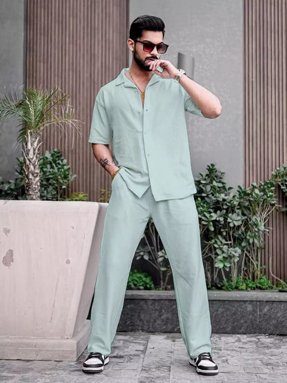 Corduroy Cord-set for Men Relaxed fit Trendy Fashion for Office and Casual Wear