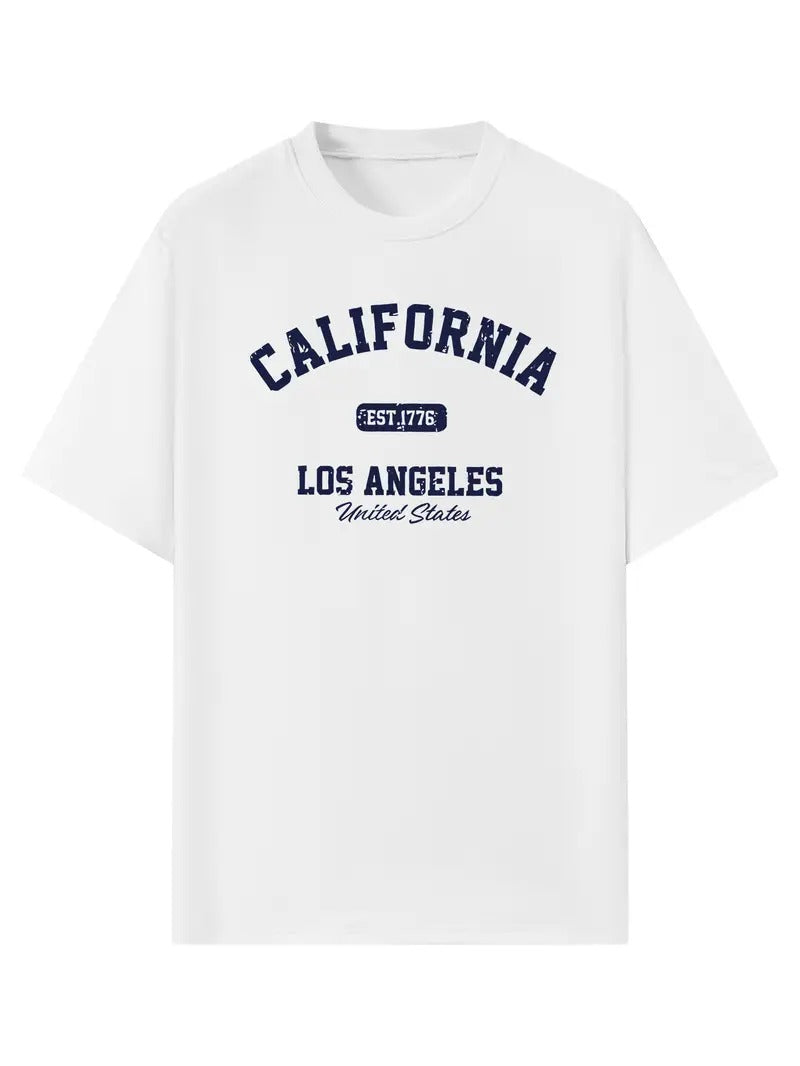 A Stylish Loose-Fitting White Oversized Printed T-Shirt for Men & Unisex