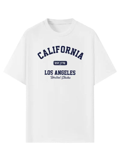 A Stylish Loose-Fitting White Oversized Printed T-Shirt for Men & Unisex