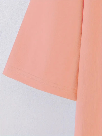 Big Bear Oversized Printed T-Shirt for Men & Unisex, Coral Peach Color
