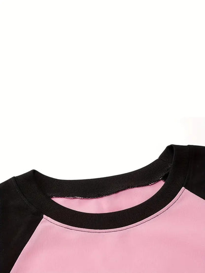 Cats Music Graphic Oversized Printed Women's T-Shirt Black Color, Raglan Sleeves