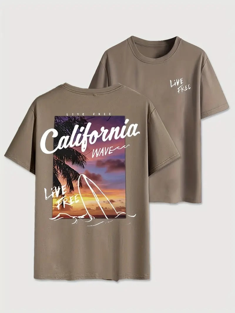 Pack of 4 Combo Graphic Cotton Oversized Printed T-Shirt for Men & Unisex, Oversized Printed Women's T-Shirt, Beach Print